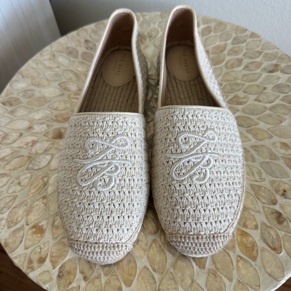 New Ted Baker Cream Piper Woven Espadrille Flats size US7 - Picture 3 of 10
